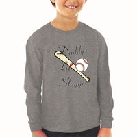Baby Clothes Daddy's Lil' Slugger Baseball Dad Father's Day Boy & Girl Clothes - Cute Rascals