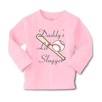 Baby Clothes Daddy's Lil' Slugger Baseball Dad Father's Day Boy & Girl Clothes - Cute Rascals