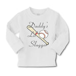 Baby Clothes Daddy's Lil' Slugger Baseball Dad Father's Day Boy & Girl Clothes - Cute Rascals