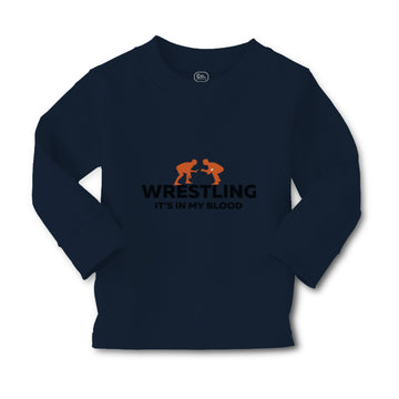 Baby Clothes Wrestling It's in My Blood Wrestling Boy & Girl Clothes Cotton