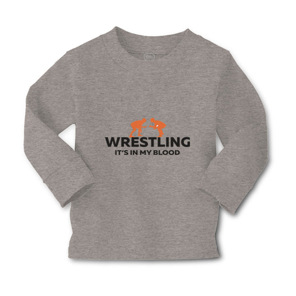 Baby Clothes Wrestling It's in My Blood Wrestling Boy & Girl Clothes Cotton - Cute Rascals