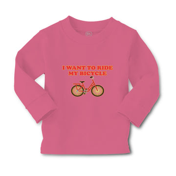 Baby Clothes I Want to Ride My Bicycle Cycling Boy & Girl Clothes Cotton