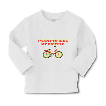 Baby Clothes I Want to Ride My Bicycle Cycling Boy & Girl Clothes Cotton