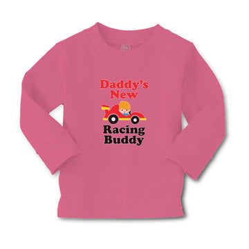 Baby Clothes Daddy's New Racing Buddy with Kid Driving An Car Boy & Girl Clothes