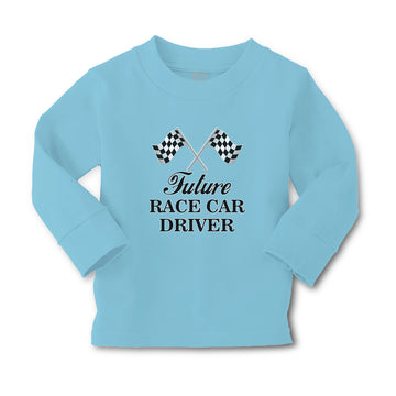 Baby Clothes Future Race Car Driver Sports Flag with Checks Boy & Girl Clothes
