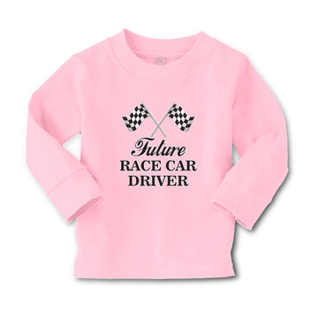 Baby Clothes Future Race Car Driver Sports Flag with Checks Boy & Girl Clothes