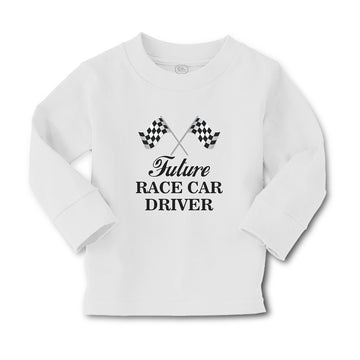 Baby Clothes Future Race Car Driver Sports Flag with Checks Boy & Girl Clothes