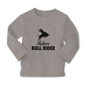 Baby Clothes Future Bull Rider Sports Silhouette Boy & Girl Clothes Cotton