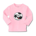 Baby Clothes Soccer Ball Smiling A Sports Soccer Boy & Girl Clothes Cotton