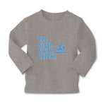 Baby Clothes Eat. Sleep. Swin. Repeat. Sports Swimmer Swimming Water Cotton - Cute Rascals