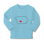 Baby Clothes Iowa Heart Love States Boy & Girl Clothes Cotton - Cute Rascals
