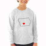 Baby Clothes Iowa Heart Love States Boy & Girl Clothes Cotton - Cute Rascals