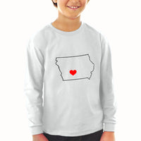 Baby Clothes Iowa Heart Love States Boy & Girl Clothes Cotton - Cute Rascals