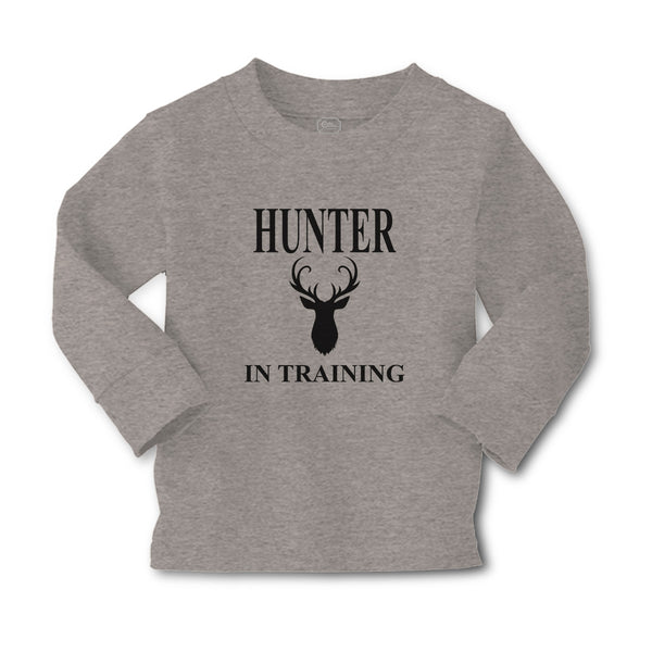 Baby Clothes Hunter in Training with Silhouette Deer Head and Horns Cotton - Cute Rascals