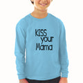 Baby Clothes Kiss Your Mama Love Mother Silhouette Boy & Girl Clothes Cotton