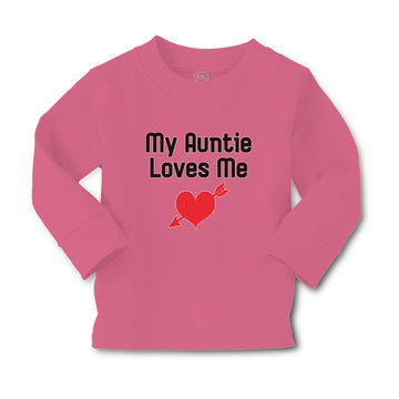Baby Clothes My Auntie Loves Me An Heart Symbol with Arrow Boy & Girl Clothes