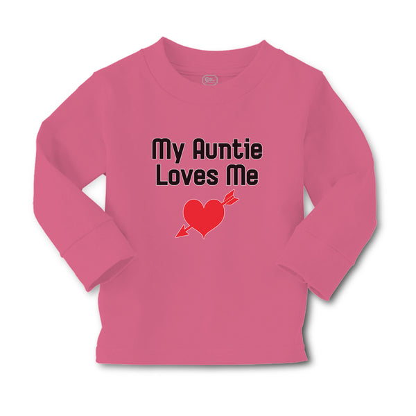 Baby Clothes My Auntie Loves Me An Heart Symbol with Arrow Boy & Girl Clothes - Cute Rascals