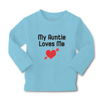 Baby Clothes My Auntie Loves Me An Heart Symbol with Arrow Boy & Girl Clothes - Cute Rascals