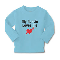 Baby Clothes My Auntie Loves Me An Heart Symbol with Arrow Boy & Girl Clothes - Cute Rascals