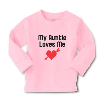 Baby Clothes My Auntie Loves Me An Heart Symbol with Arrow Boy & Girl Clothes