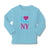 Baby Clothes I Love Ny Heart New York City Boy & Girl Clothes Cotton - Cute Rascals