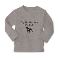 Baby Clothes My Brother Is A Pitbull Dog Lover Pet Boy & Girl Clothes Cotton - Cute Rascals
