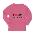 Baby Clothes I Love My Boxer Dog Lover Pet Boy & Girl Clothes Cotton