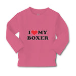 Baby Clothes I Love My Boxer Dog Lover Pet Boy & Girl Clothes Cotton - Cute Rascals