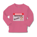 Baby Clothes Warning Protected by Beagle Dog Lover Pet Boy & Girl Clothes Cotton
