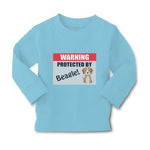 Baby Clothes Warning Protected by Beagle Dog Lover Pet Boy & Girl Clothes Cotton - Cute Rascals