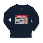 Baby Clothes Warning Protected by Beagle Dog Lover Pet Boy & Girl Clothes Cotton - Cute Rascals