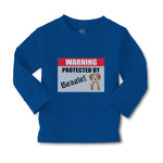 Baby Clothes Warning Protected by Beagle Dog Lover Pet Boy & Girl Clothes Cotton - Cute Rascals