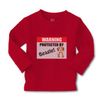Baby Clothes Warning Protected by Beagle Dog Lover Pet Boy & Girl Clothes Cotton - Cute Rascals