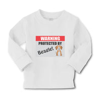 Baby Clothes Warning Protected by Beagle Dog Lover Pet Boy & Girl Clothes Cotton - Cute Rascals