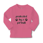 Baby Clothes Protected by A Pit Bull Dog Lover Pet Boy & Girl Clothes Cotton - Cute Rascals