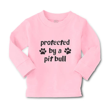 Baby Clothes Protected by A Pit Bull Dog Lover Pet Boy & Girl Clothes Cotton
