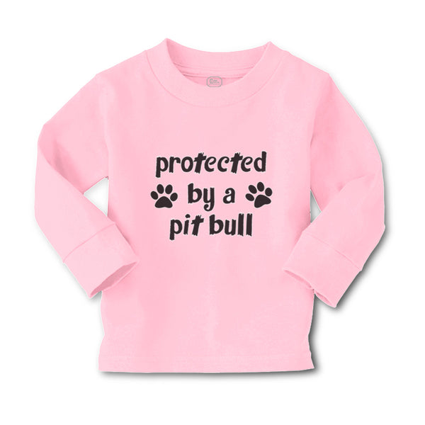 Baby Clothes Protected by A Pit Bull Dog Lover Pet Boy & Girl Clothes Cotton - Cute Rascals