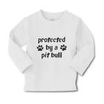 Baby Clothes Protected by A Pit Bull Dog Lover Pet Boy & Girl Clothes Cotton - Cute Rascals