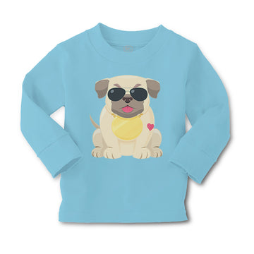 Baby Clothes Pug with A Hat Dog Lover Pet Boy & Girl Clothes Cotton