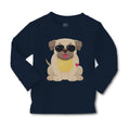 Baby Clothes Pug with A Hat Dog Lover Pet Boy & Girl Clothes Cotton