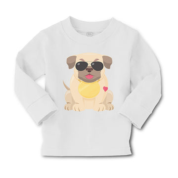 Baby Clothes Pug with A Hat Dog Lover Pet Boy & Girl Clothes Cotton