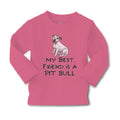 Baby Clothes My Best Friend Is A Pit Bull Dog Lover Pet Boy & Girl Clothes