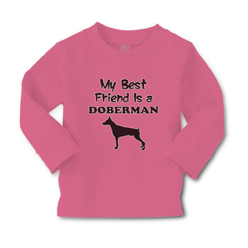 Baby Clothes My Best Friend Is A Doberman Dog Lover Pet Boy & Girl Clothes