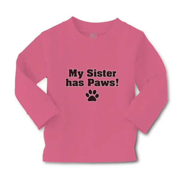 Baby Clothes My Sister Has Paws Dog Lover Pet Boy & Girl Clothes Cotton - Cute Rascals