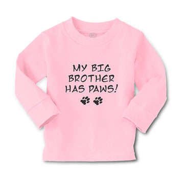 Baby Clothes My Big Brother Has Paws Dog Lover Pet Boy & Girl Clothes Cotton
