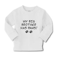 Baby Clothes My Big Brother Has Paws Dog Lover Pet Boy & Girl Clothes Cotton - Cute Rascals