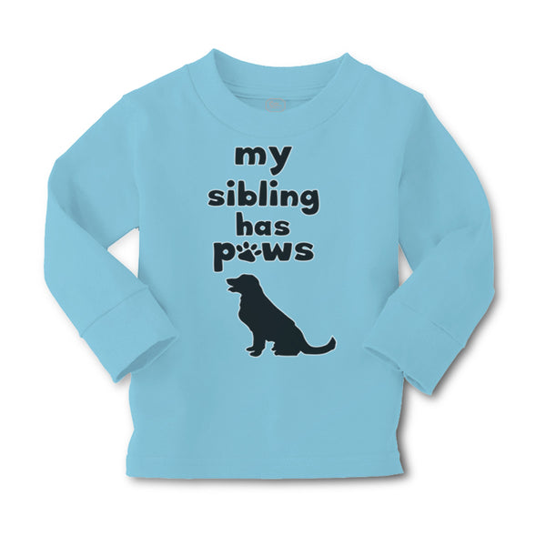 Baby Clothes My Sibling Has Paws Dog Lover Pet Boy & Girl Clothes Cotton - Cute Rascals