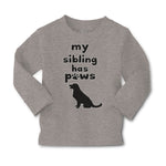 Baby Clothes My Sibling Has Paws Dog Lover Pet Boy & Girl Clothes Cotton - Cute Rascals