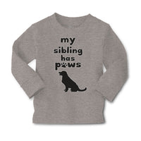 Baby Clothes My Sibling Has Paws Dog Lover Pet Boy & Girl Clothes Cotton - Cute Rascals