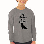 Baby Clothes My Sibling Has Paws Dog Lover Pet Boy & Girl Clothes Cotton - Cute Rascals
